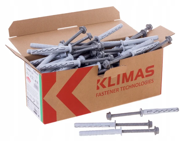 KOŁKI RAMOWE ROZPOROWE 12x80 Z WKRĘTEM 85 25szt