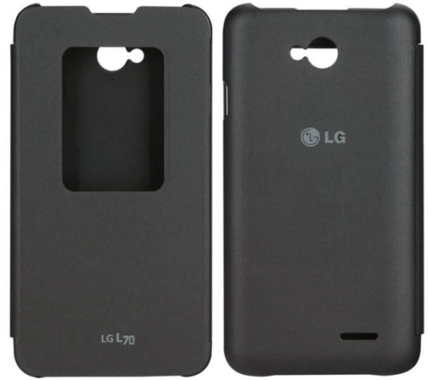 ORYGINALNE ETUI Quick Window LG L70 CCF-400 CZARNY