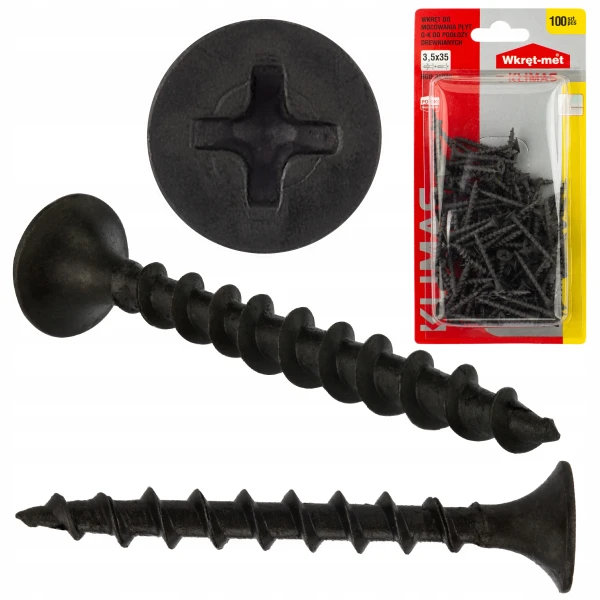 WKRĘTY DO PŁYT KARTON GIPS DREWNO 3,5x45 50sztuk