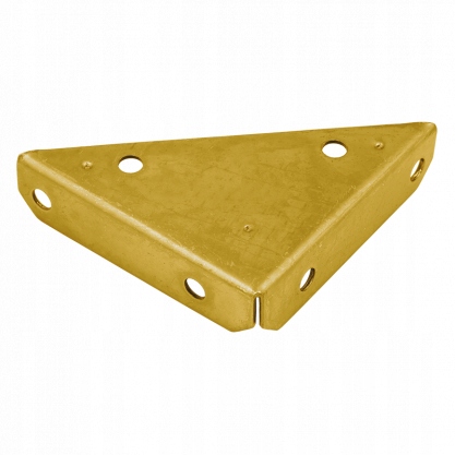 Złoty metalowy Narożnik do skrzyń kufra 100x100x28