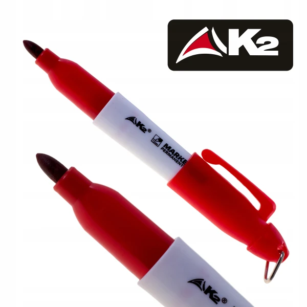Mini marker permanentny pisak mazak flamaster znacznik K2 czerwony 1szt