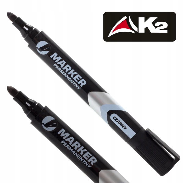 Marker permanentny pisak mazak flamaster znacznik budowlany K2 CZARNY 1szt