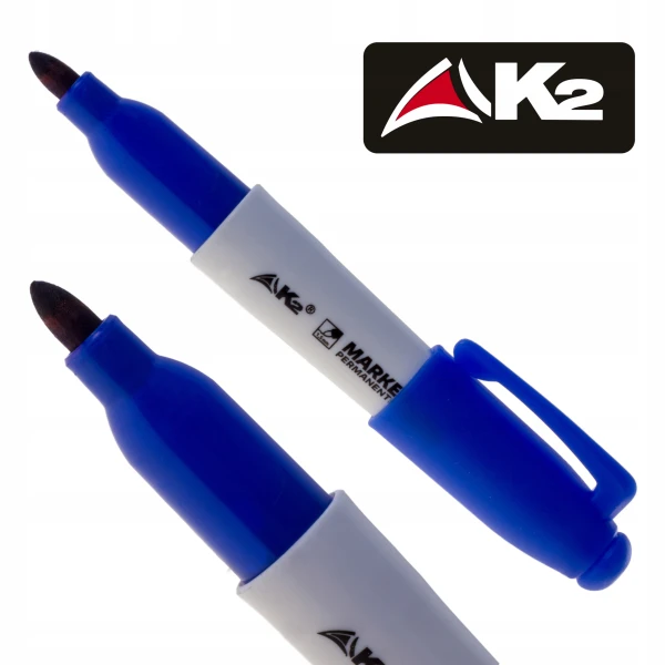 Marker mini permanentny pisak mazak flamaster znacznik K2 niebieski 1szt