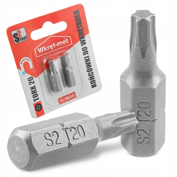 PROFESJONALNY BIT GROT TORX 20 T20x25 mm Wkręt Met - 2 szt