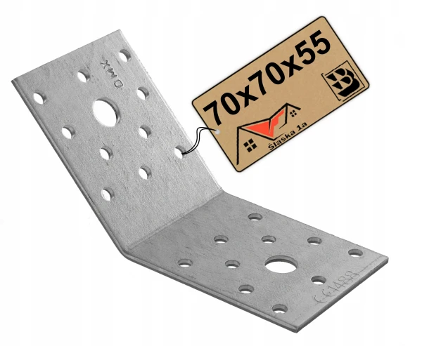 KĄTOWNIK ROZWARTY 135 ° CIESIELSKI ŁĄCZNIK MONTAŻOWY 70x70x55 2,5MM KLR