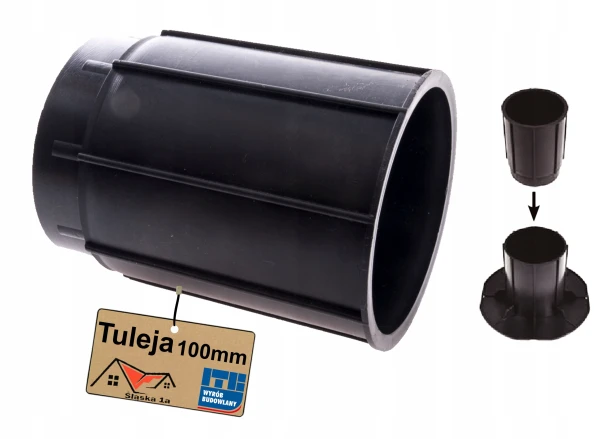 Tuleja przedłużająca do wspornika tarasowego  seria Standard 10cm