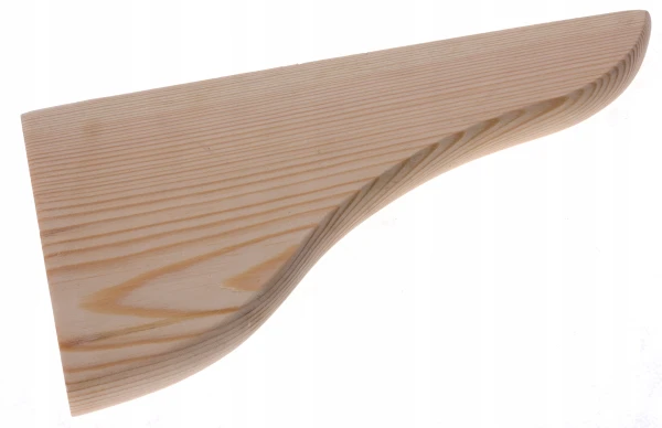 DREWNIANY KLASYCZNY WSPORNIK POD PÓŁKĘ 165x95mm  WDP165