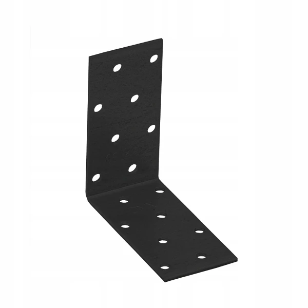 OZDOBNY Kątownik ŁĄCZNIK CIESIELSKI 90x90x65 CZARNY 2mm 80x80x40