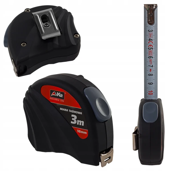 Miara zwijana taśma miernicza metrówka metr budowlany miarka z blokadą 3M