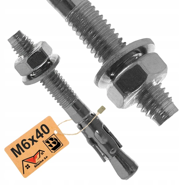 Kotwa stalowa ekspresowa do betonu pierścieniowa rozporowa M6x40 mm 1szt