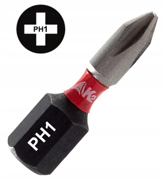 Bit udarowy grot do wkrętarki końcówka K2 Impact PH 1 PH1 stal S2 25mm