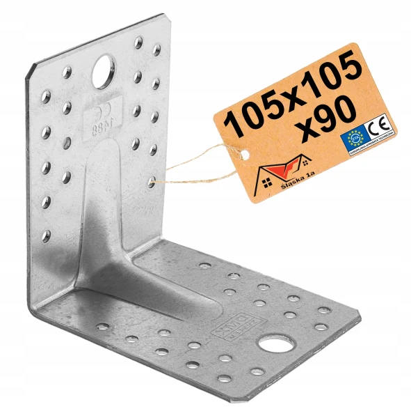 Kątownik łącznik ciesielski montażowy 105x105x90