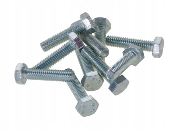 10szt ŚRUBY METRYCZNE M6x20mm OCYNK KL 5.8 DIN931