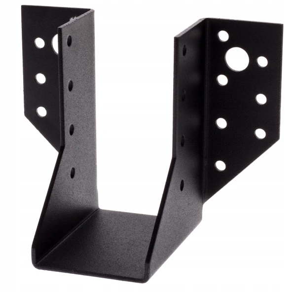 OZDOBNY WIESZAK BELKI 45x97x75x2,0mm ŁĄCZNIK WB49 czarny do mocowania belek