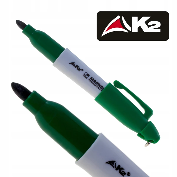 Mini marker permanentny pisak mazak flamaster znacznik K2 zielony 1szt