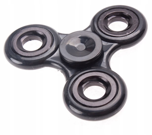 CZARNY DYSKRETNY SPINNER FIDGET SPINER HAND ADHD