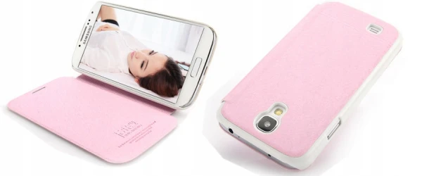 RÓŻOWE ETUI FUTERAŁ ZAMYKANY DO SAMSUNG GALAXY S4